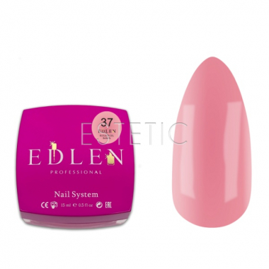 Гель для наращивания EDLEN Builder gel №37 Butterfly персиково-розовый,15 мл
