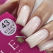 Фото 2 - Гель для наращивания EDLEN Builder gel №43 Butterfly молочный с легкой розовинкой, 15 мл