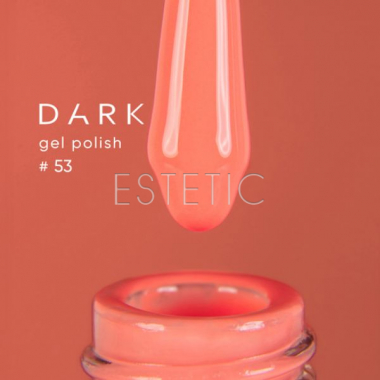 Гель лак Dark gel polish 53 яркий кораллово-оражневый, 6 мл