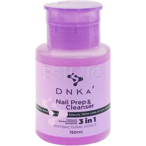 Засіб DNKa Nail Prep&Cleanser 3in1 для знежирення, дегідрації, зняття липкого шару у помпі, 150 ml