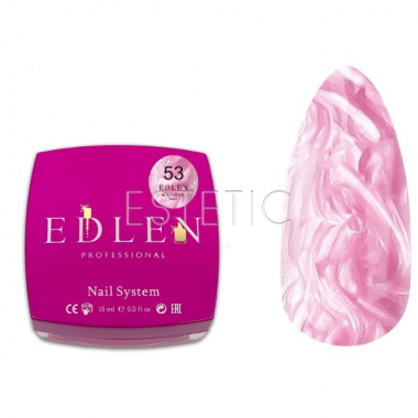 Гель для нігтів EDLEN Builder gel №53 Pearl перлинний,15 мл