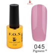 Гель-лак F.O.X Pigment №045 (приглушенный сиреневый, эмаль), 12 мл