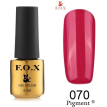 Гель-лак F.O.X Pigment №070 (темно-малиновый, эмаль), 6 мл