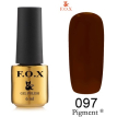 Гель-лак F.O.X Pigment №097 (фиолетово-бордовый, эмаль), 6 мл