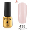 Гель-лак F.O.X Pigment №438 (світлий молочно-тілесний, емаль), 6 мл
