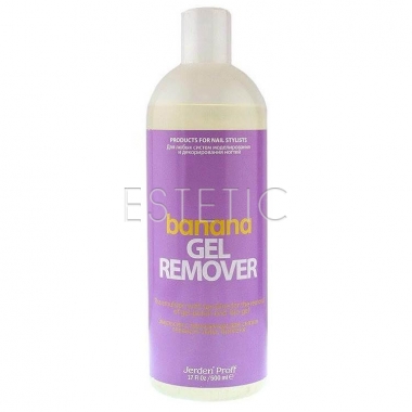 Jerden Proff Gel Remover - Средство для снятия гель-лака, биогеля БАНАН, 500 мл