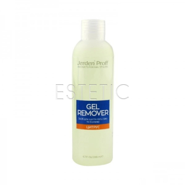 Jerden Proff Gel Remover - Средство для снятия гель-лака, биогеля ЦИТРУС, 200 мл