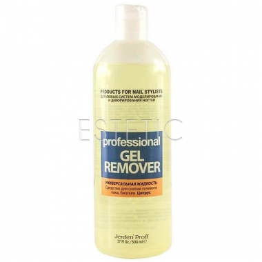 Jerden Proff Gel Remover - Засіб для зняття гель-лаку, біогелю ЦИТРУС, 500 мл