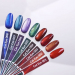 Фото 3 - Гель-лак Kira Nails Cat Eye №005 (синьо-зелений, магнітний), 6 мл