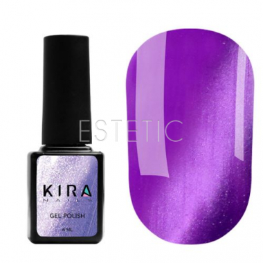 Гель-лак Kira Nails Cat Eye №006 (фиолетовый, магнитный), 6 мл