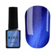 Гель-лак Kira Nails Cat Eye №008 (насичений синій, магнітний), 6 мл