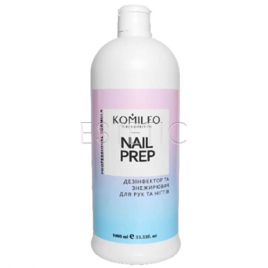 Komilfo Nail Prep - Дезинфектор и обезжириватель для ногтей,1000 мл