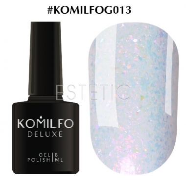 Гель-лак Komilfo DeLuxe Series №G013 (опал з голографічним мікроблиском), 8 мл