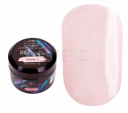 Komilfo Gel Premium Cover1 - гель-преміум камуфлюючий (лососевий), 30 г
