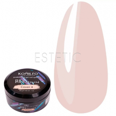 Komilfo Gel Premium Cover4 - гель-преміум камуфлюючий (персиково-рожевий), 30 г