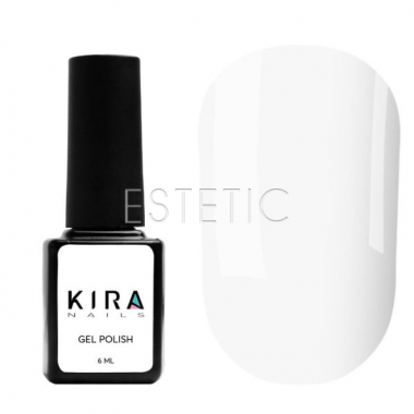 Гель-лак Kira Nails №036 (білий, емаль), 6 мл