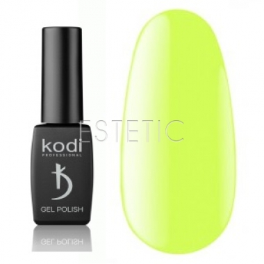 Гель-лак Kodi Professional № BR110 (лимонно-жовтий неоновий, емаль), 8 мл