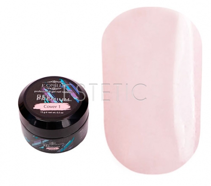 Komilfo Gel Premium Cover1 - гель-преміум камуфлюючий (лососевий), 15 г
