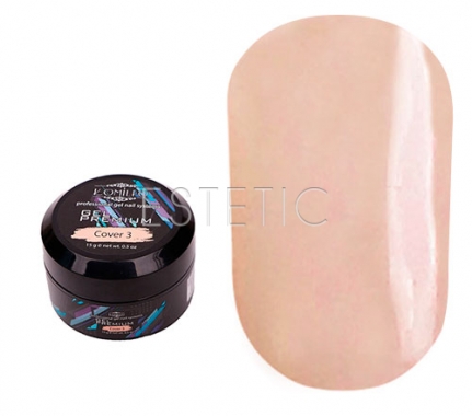 Komilfo Gel Premium Cover3 - гель-преміум камуфлюючий (персиковий), 15 г