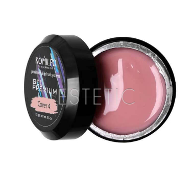 Komilfo Gel Premium Cover4 - гель-преміум камуфлюючий (персиково-рожевий), 15 г